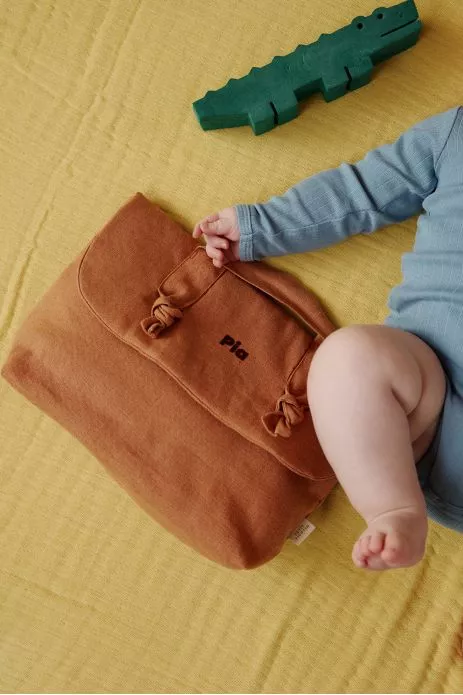 personalized linen toiletry bag for babies