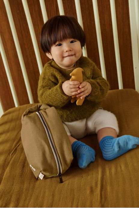 pequeño neceser de lino personalizable para niño adulto