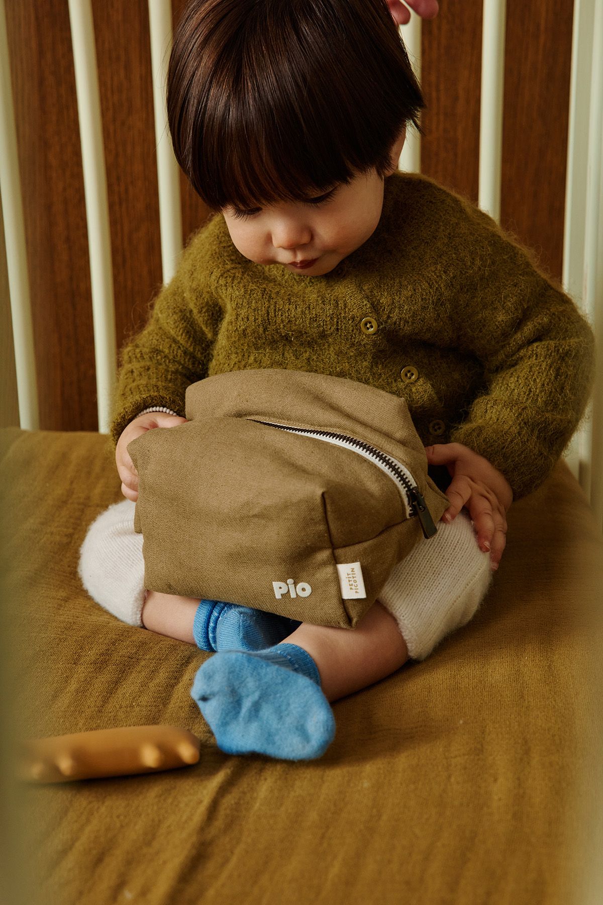 pequeño neceser de lino personalizable para niño adulto