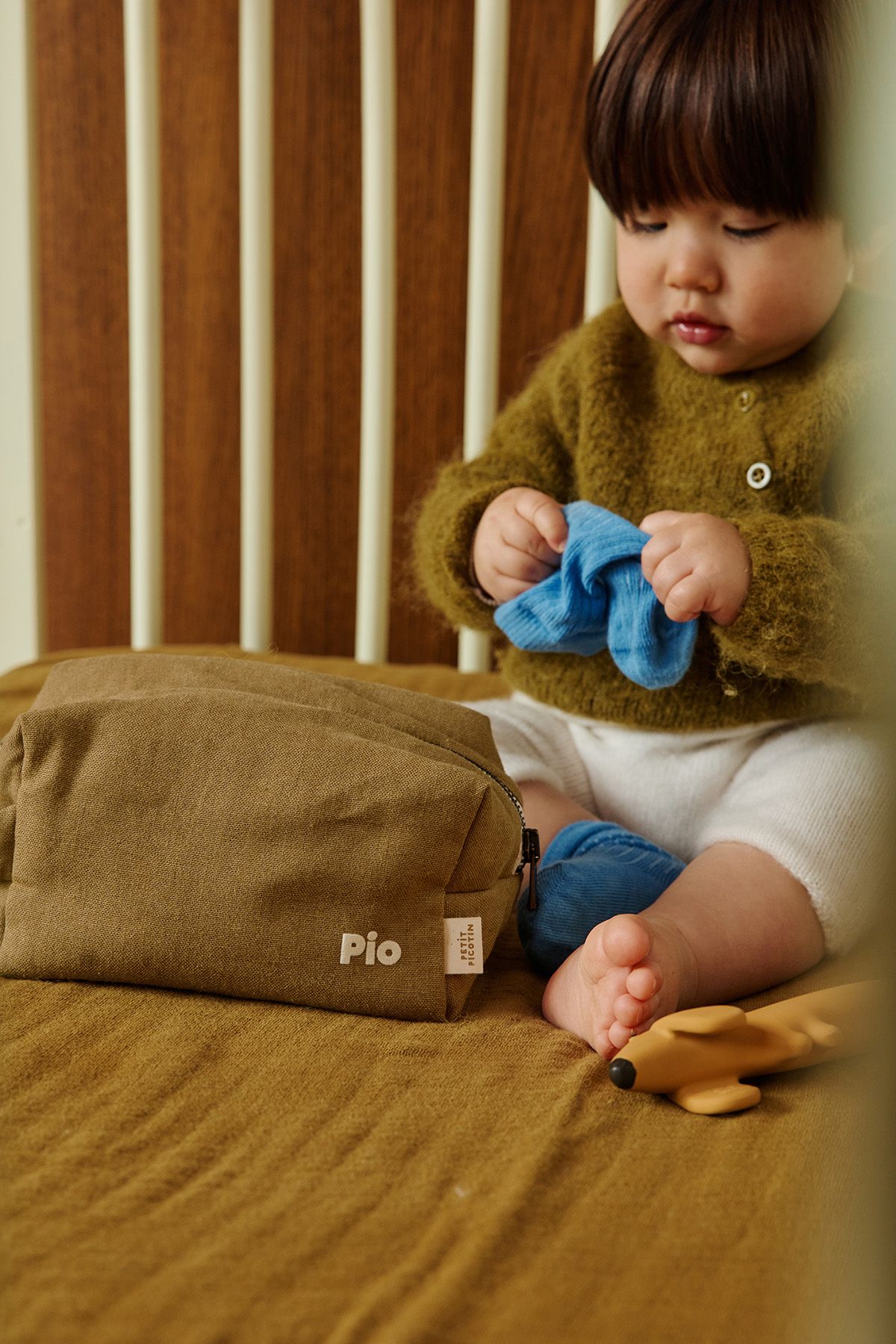 pequeño neceser de lino personalizable para niño adulto