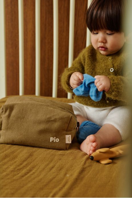 pequeño neceser de lino personalizable para niño adulto