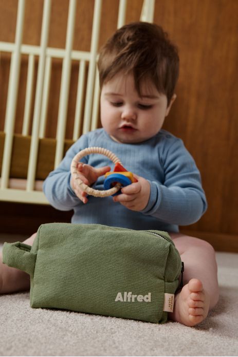 pequeña bolsa de aseo de lino personalizable para niño adulto
