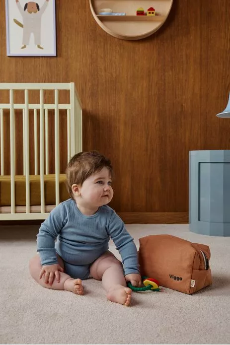 grande trousse de toilette avec des poches intérieures en lin personnalisable enfant adulte