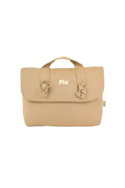 trousse de toilette en lin pour bébé personnalisable