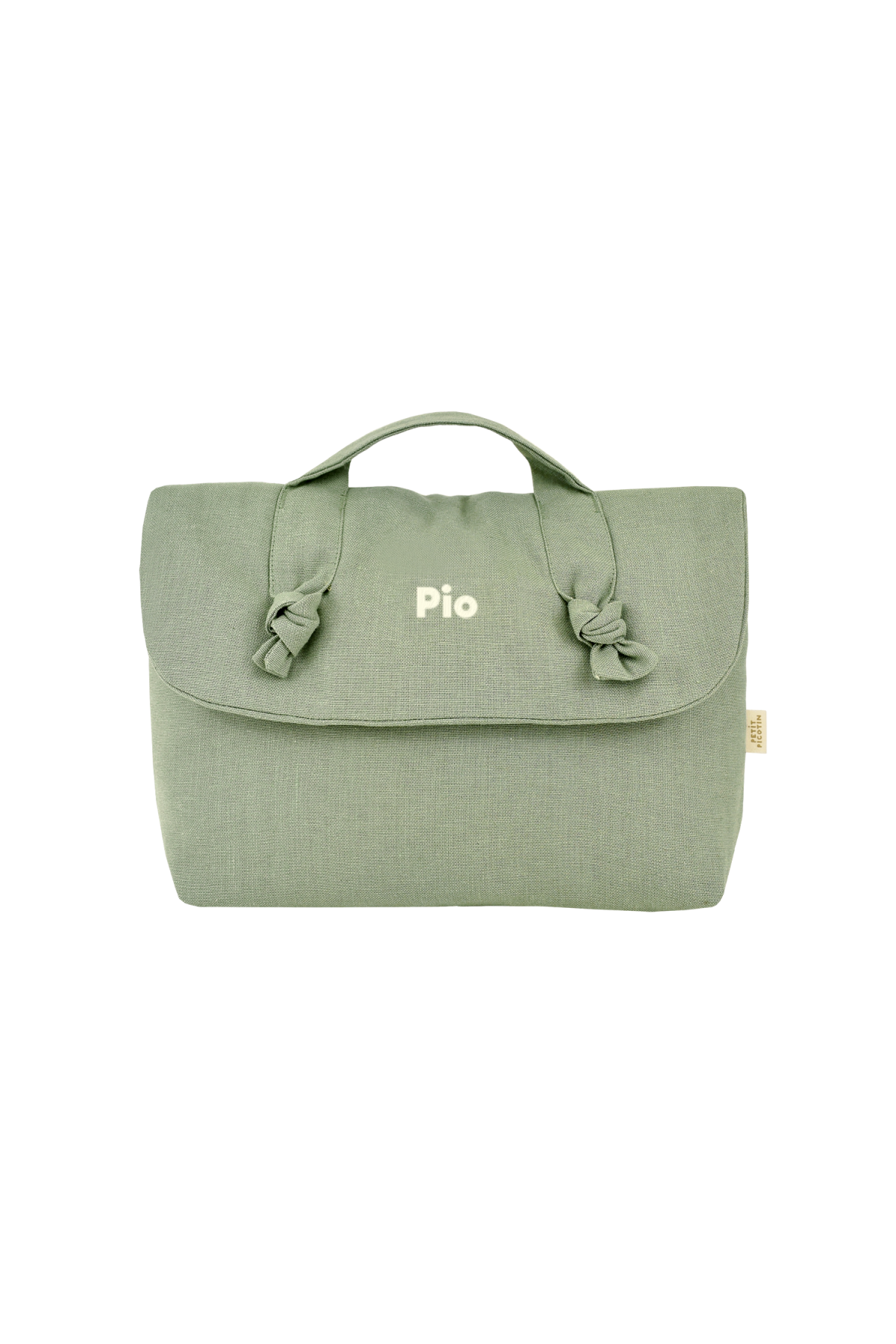 personalizable linen toiletry bag for baby