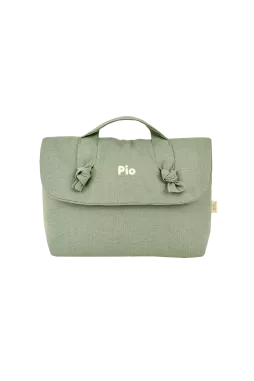 trousse de toilette en lin pour bébé personnalisable