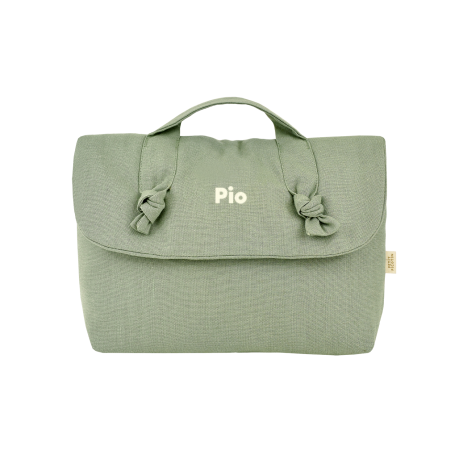 personalizable linen toiletry bag for baby