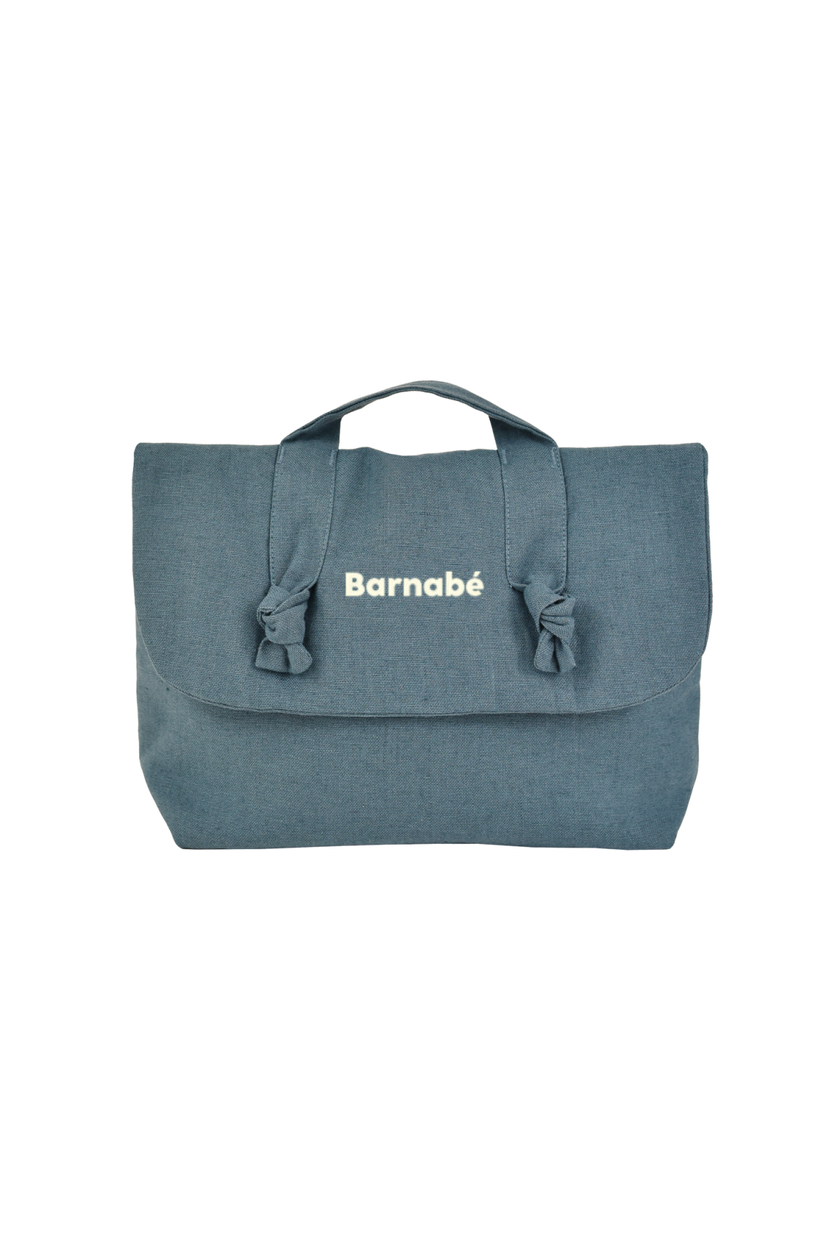 trousse de toilette en lin pour bébé personnalisable