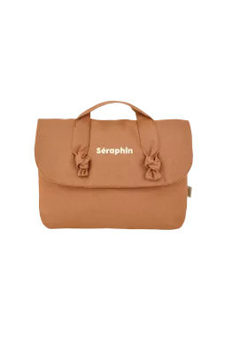 trousse de toilette en lin pour bébé personnalisable