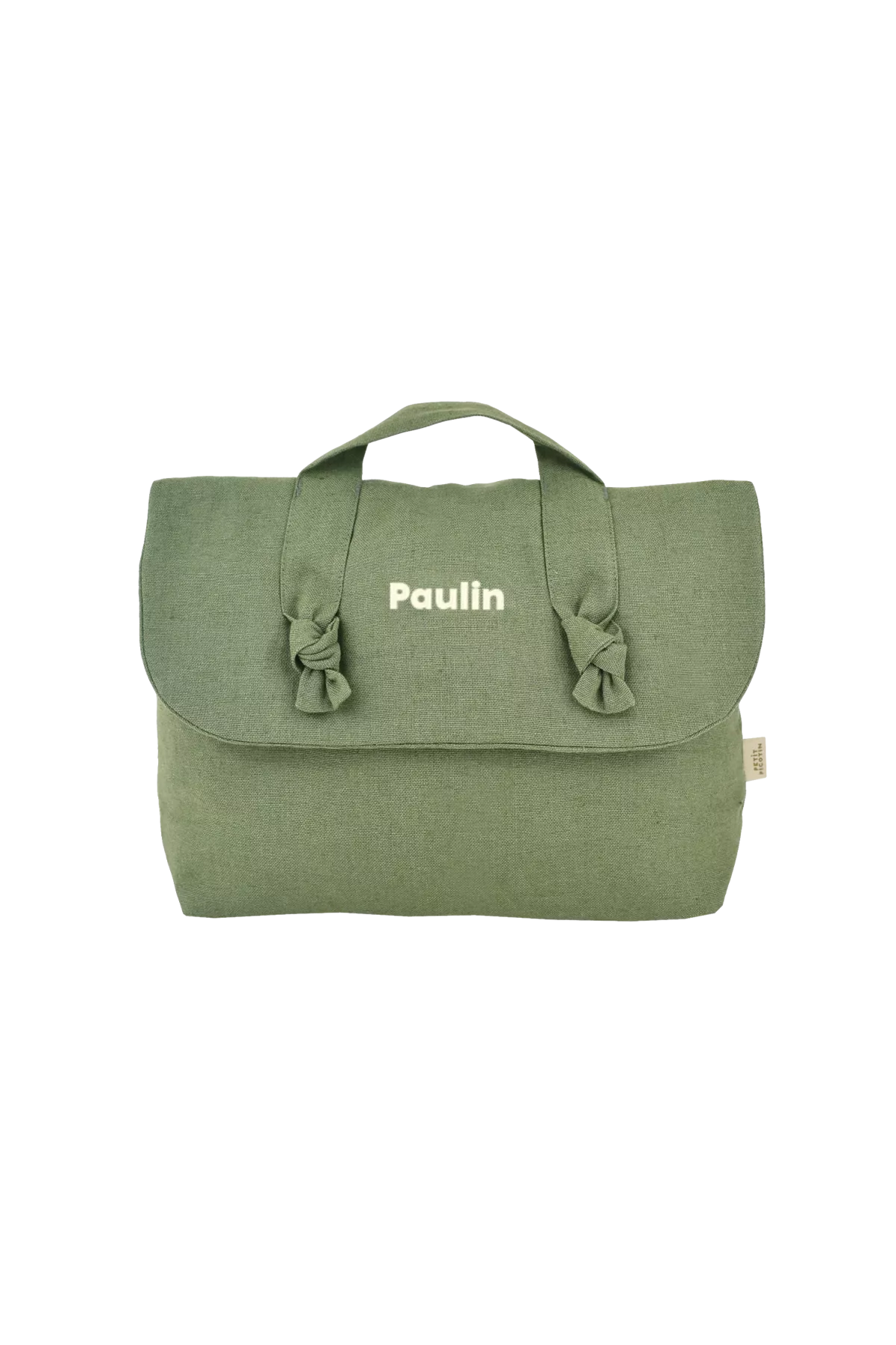 personalizable linen toiletry bag for baby
