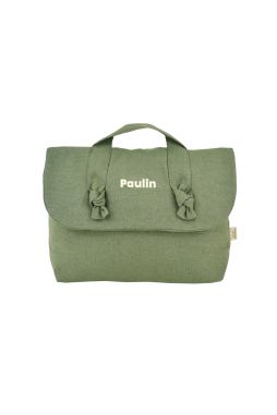 personalizable linen toiletry bag for baby