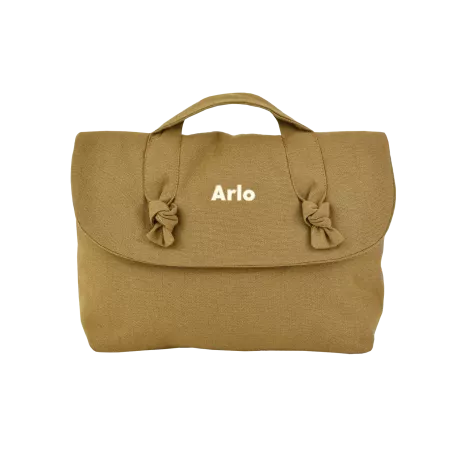 trousse de toilette en lin pour bébé personnalisable