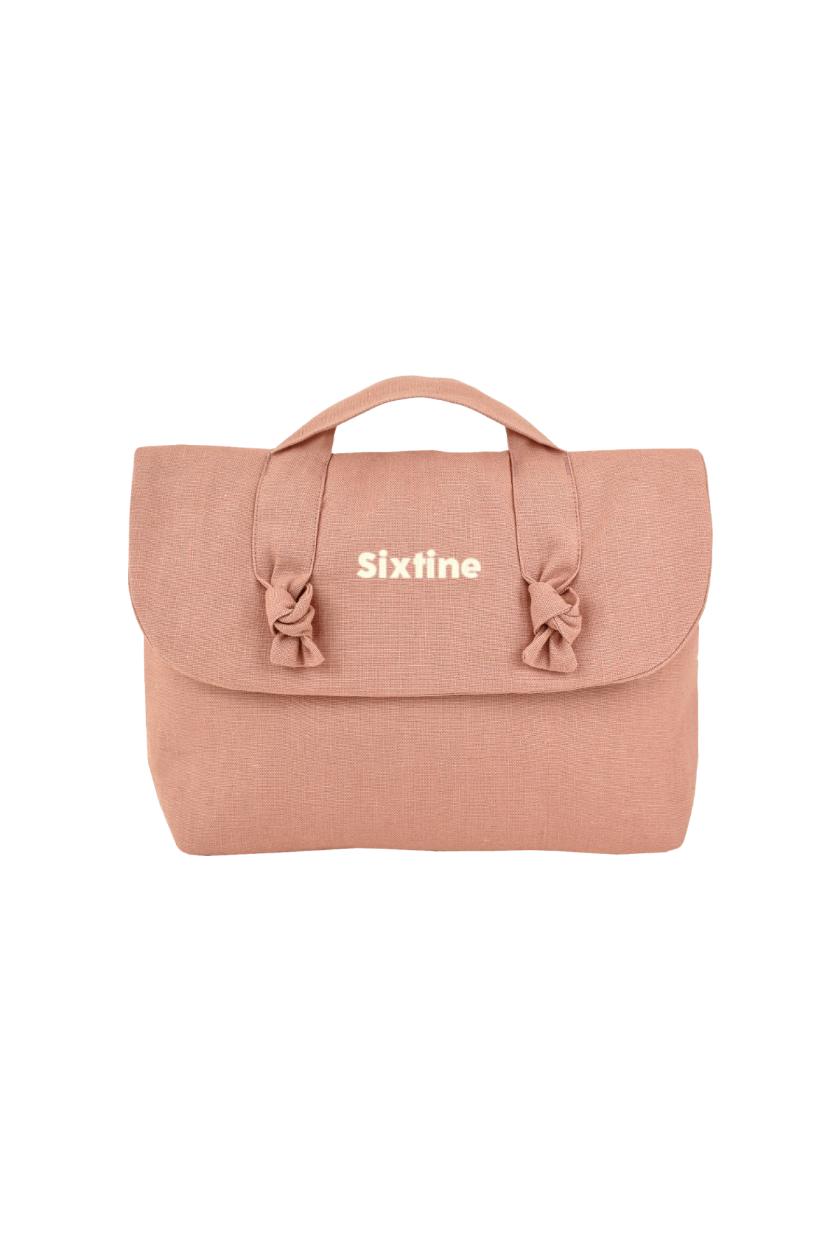 trousse de toilette en lin pour bébé personnalisable