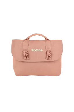 trousse de toilette en lin pour bébé personnalisable