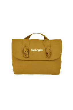 trousse de toilette en lin pour bébé personnalisable