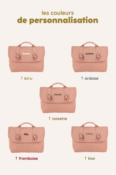 neceser de lino personalizable para bebé