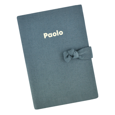 protège carnet de santé en lin personnalisé - idée cadeau de naissance personnalisée