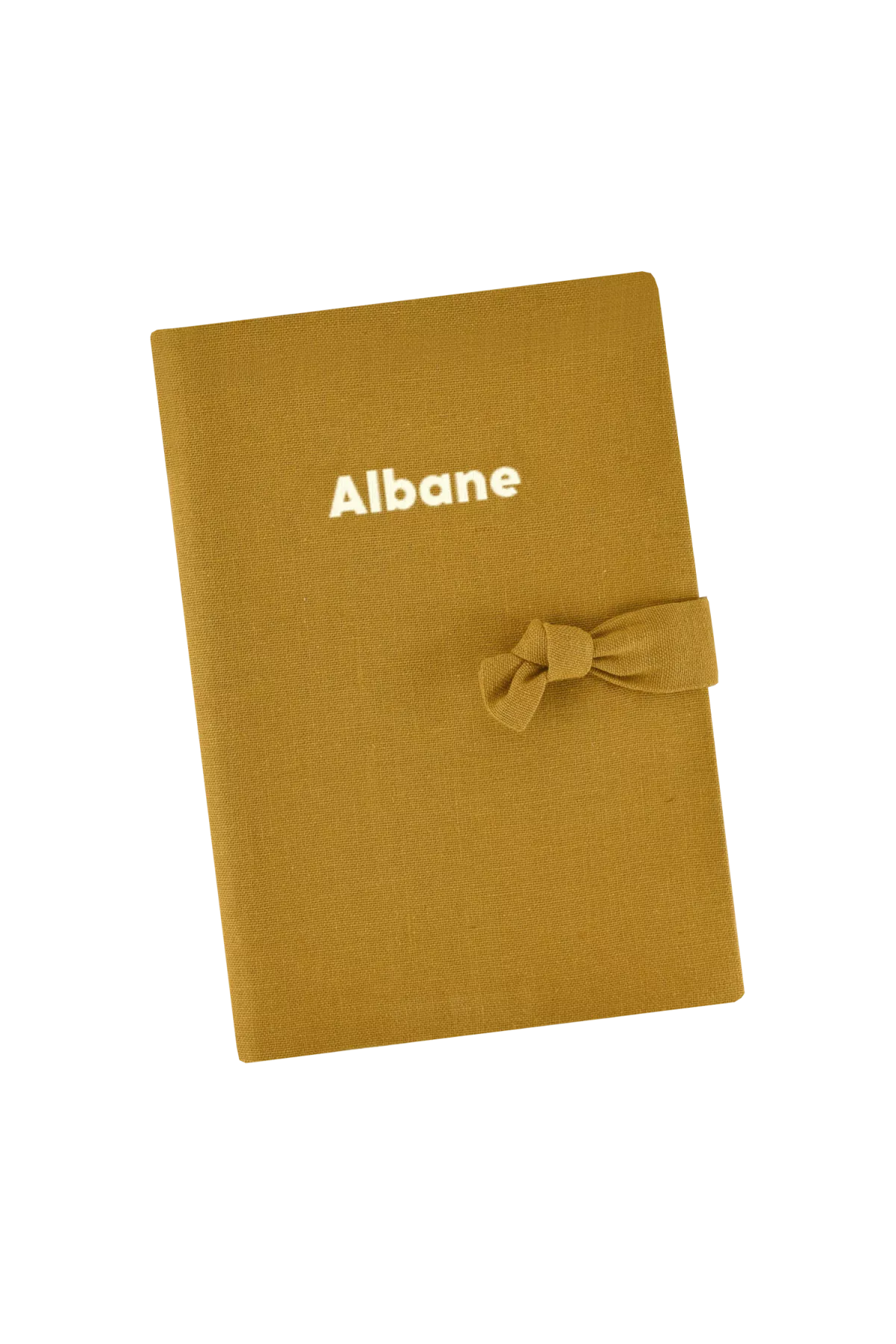 personalized linen health booklet cover - personalized birth gift idea
