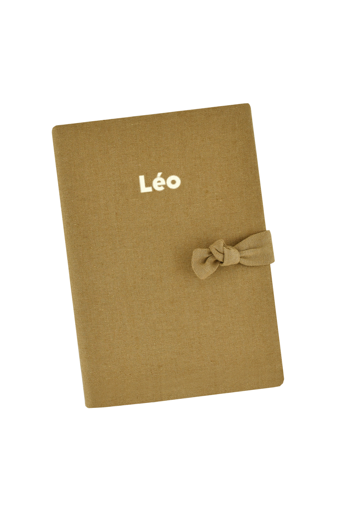 personalized linen health booklet cover - personalized birth gift idea