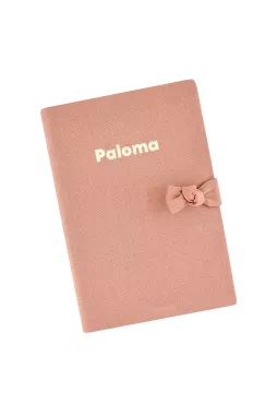 protège carnet de santé en lin personnalisé - idée cadeau de naissance personnalisée