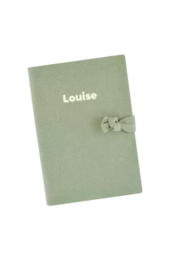 protector de libreta de salud de lino personalizado - idea de regalo de nacimiento personalizado