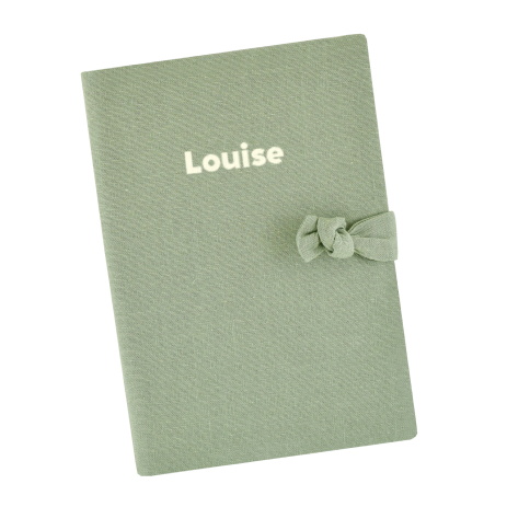 protector de libreta de salud de lino personalizado - idea de regalo de nacimiento personalizado