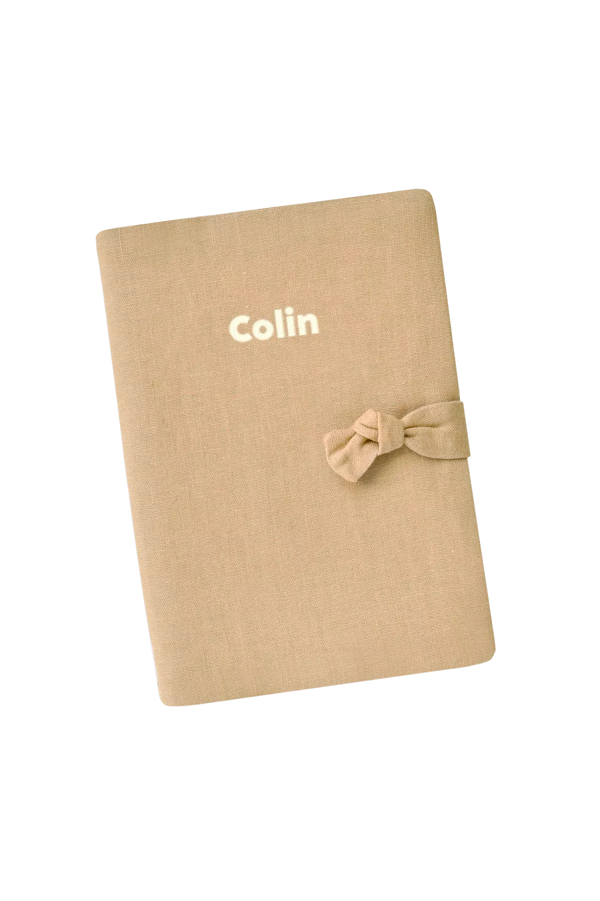 protège carnet de santé en lin personnalisé - idée cadeau de naissance personnalisée