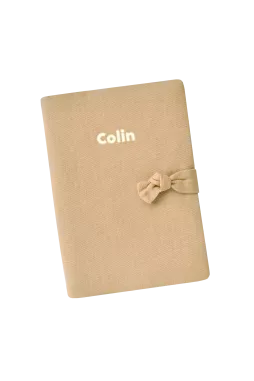 protector de libreta de salud de lino personalizado - idea de regalo de nacimiento personalizado