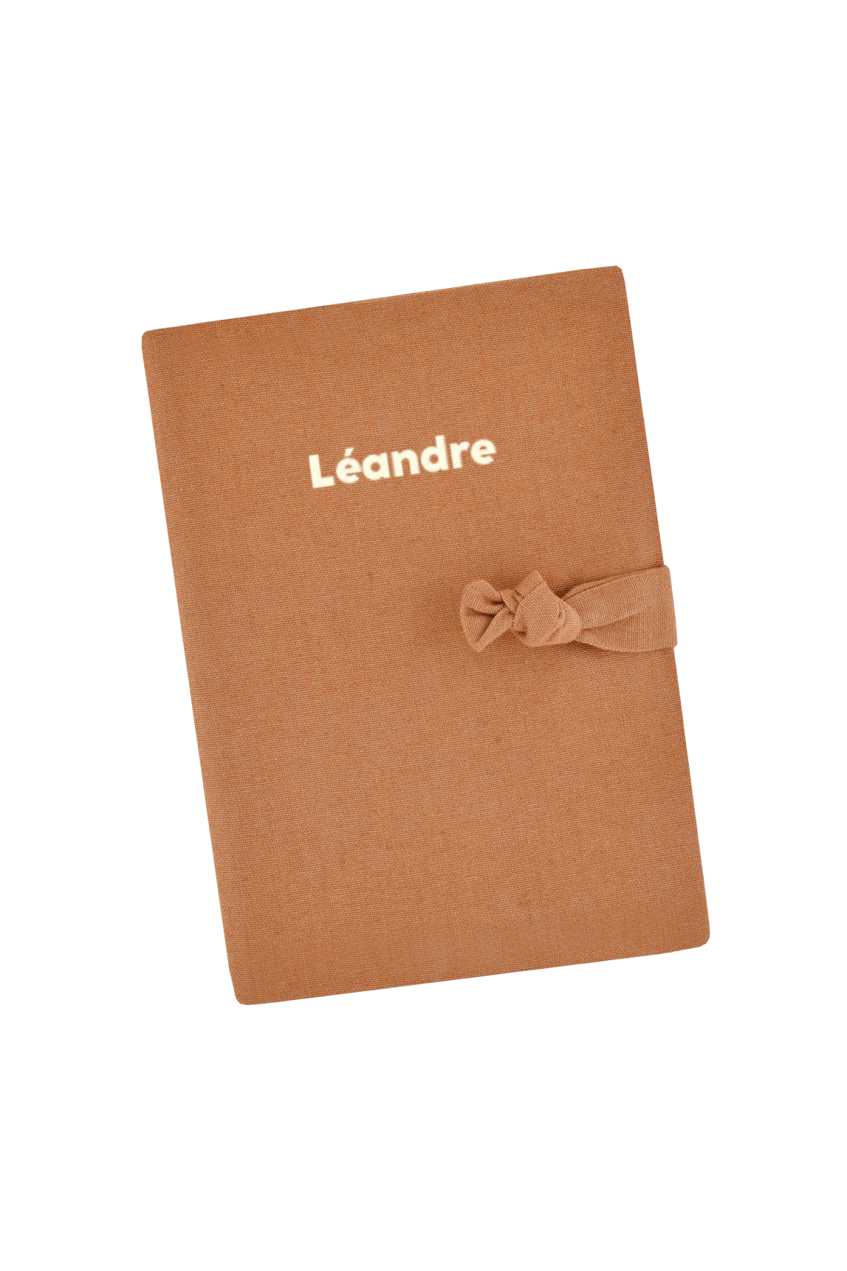 personalized linen health booklet cover - personalized birth gift idea