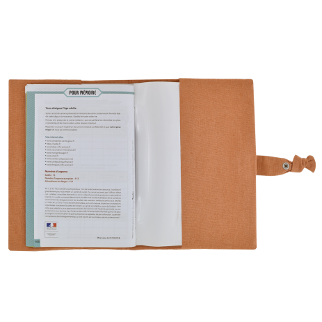 protector de libreta de salud de lino personalizado - idea de regalo de nacimiento personalizado
