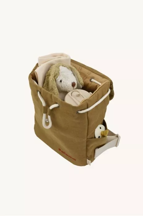 sac à dos enfant à carreaux en coton et personnalisable
