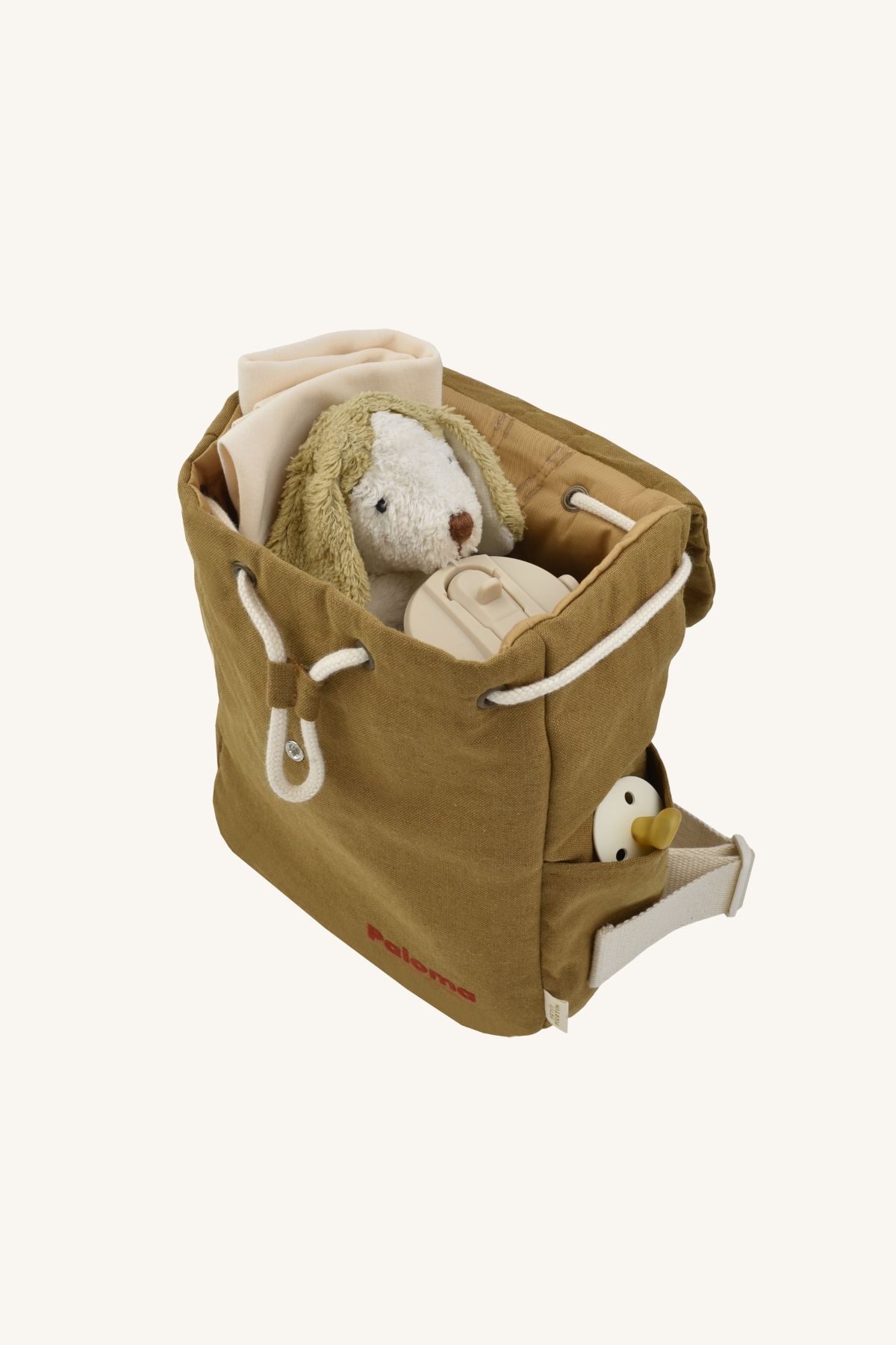 sac à dos enfant à carreaux en coton et personnalisable