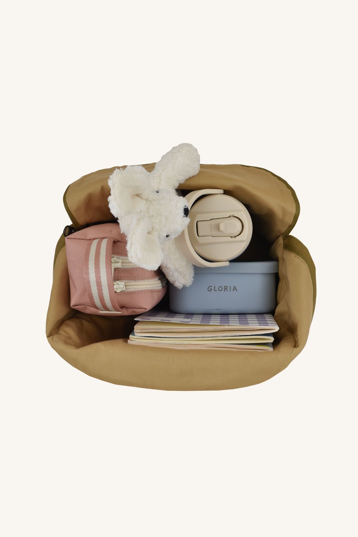 timeless personalized cotton school backpack for children