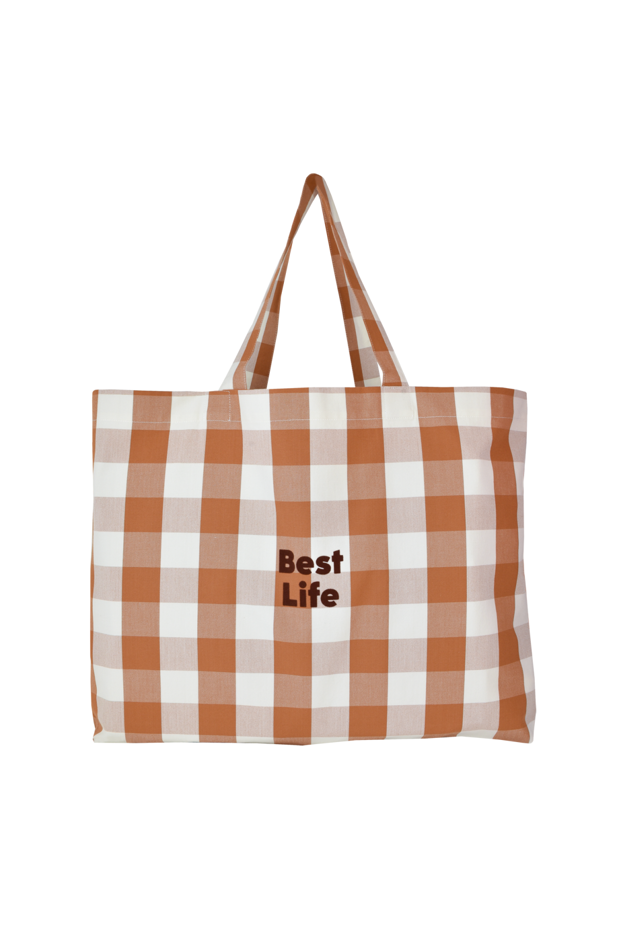 gran bolsa de tela personalizable a cuadros