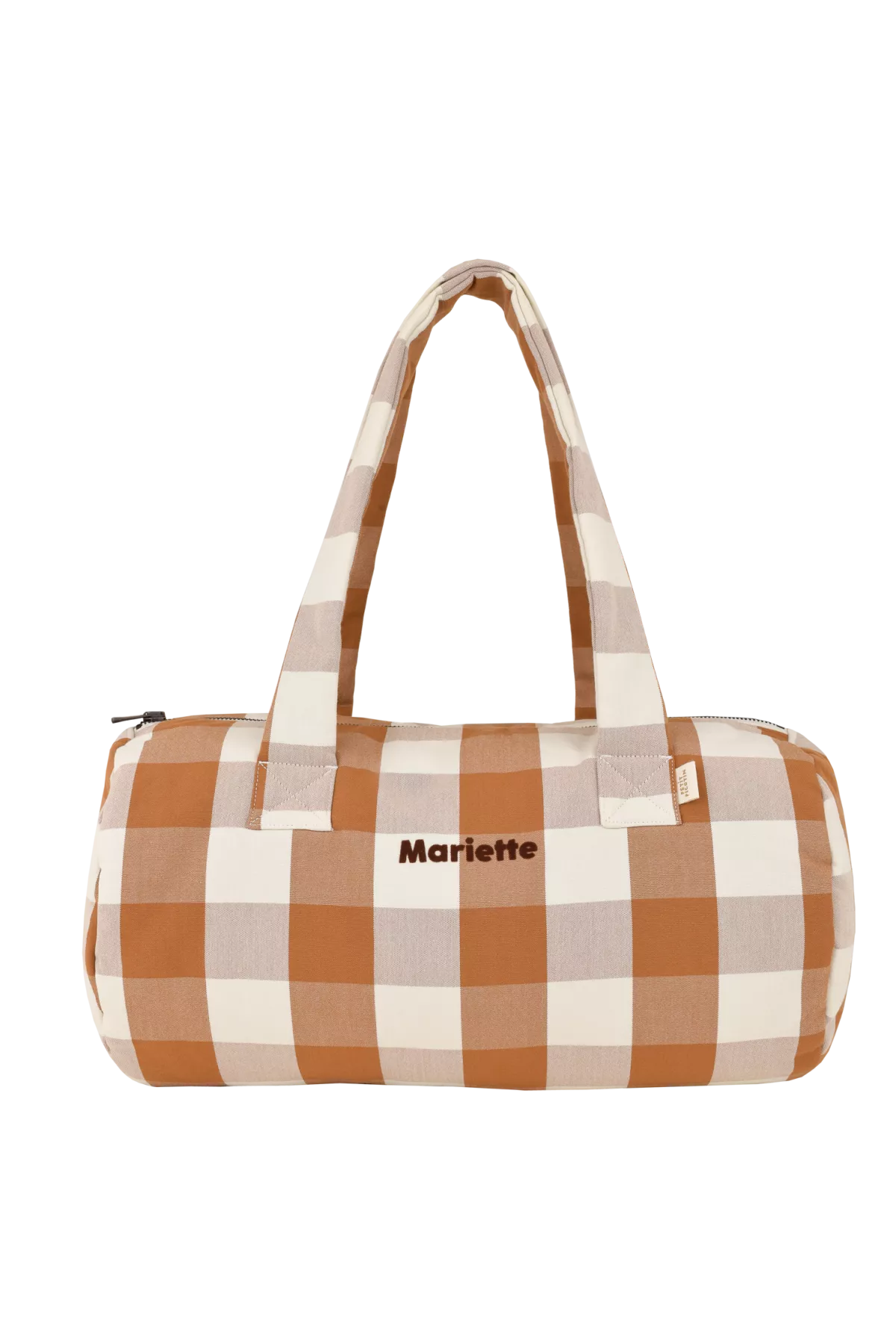 sac bowling enfant en coton à carreaux personnalisable