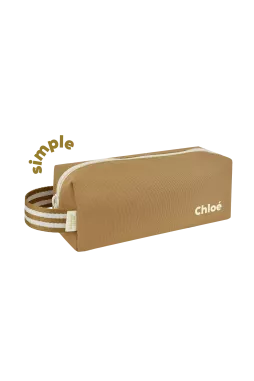 jolie trousse d'école unie et personnalisée avec zip