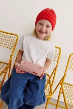 bonito estuche escolar liso y personalizado con cremallera