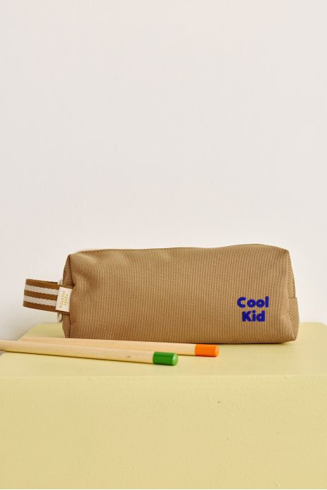 bonito estuche escolar liso y personalizado con cremallera
