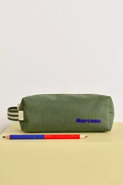 estuche de lápices infantil personalizable con doble compartimento con cremallera