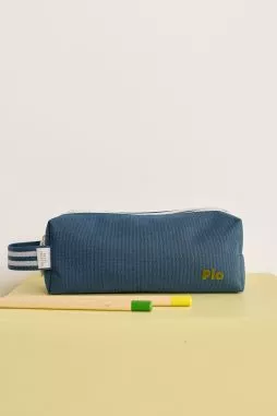 trousse à crayons enfant personnalisable avec double compartiments avec zip
