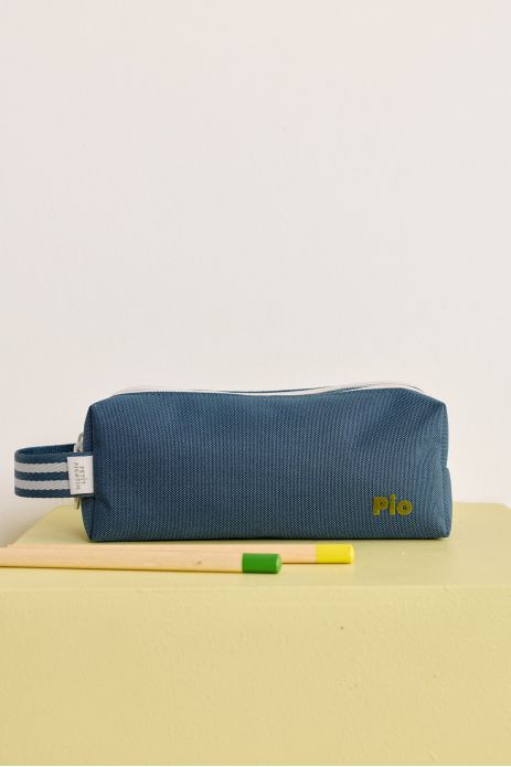 trousse à crayons enfant personnalisable avec double compartiments avec zip