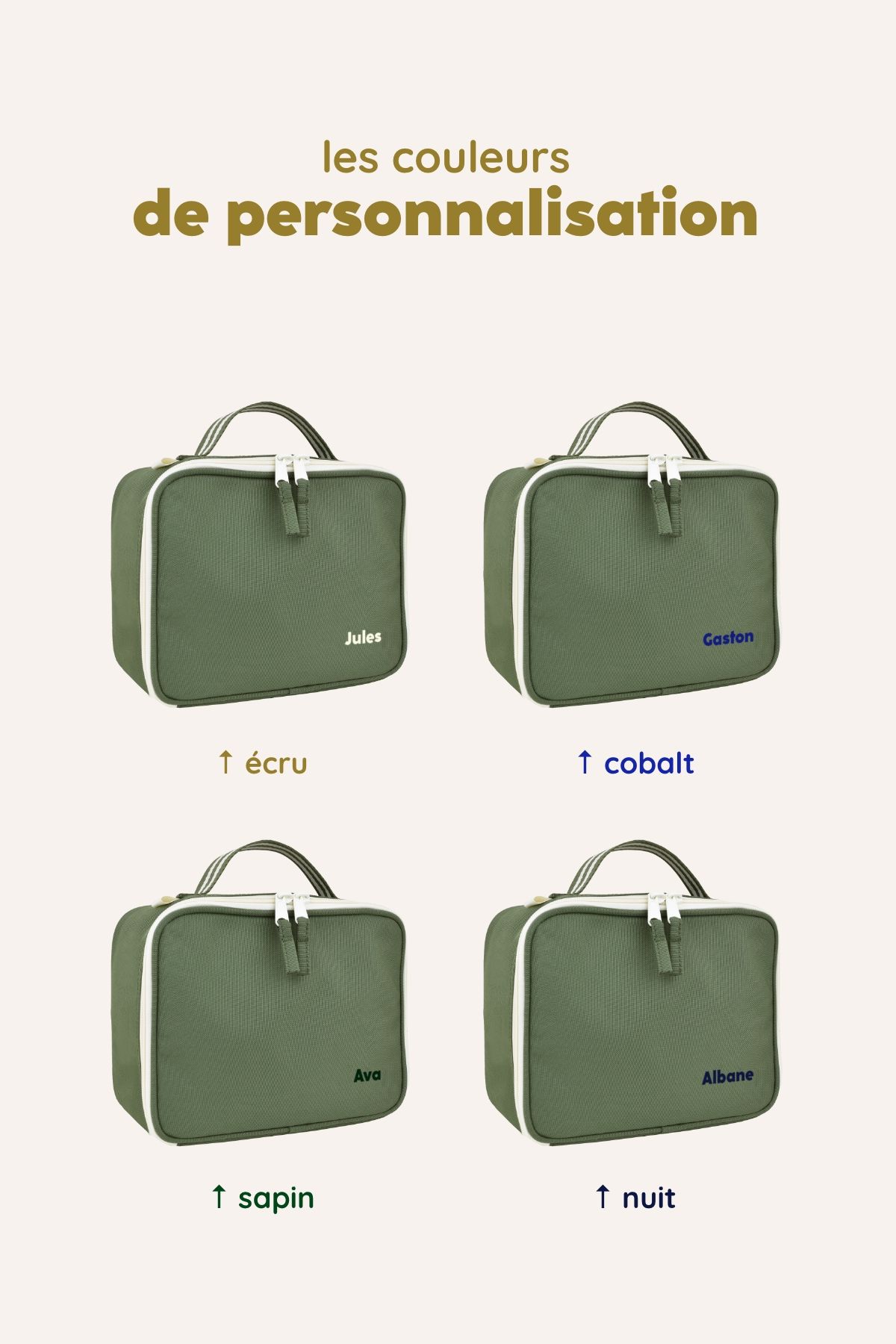 personalizable polyester lunch bag for children and adults meals and snacks