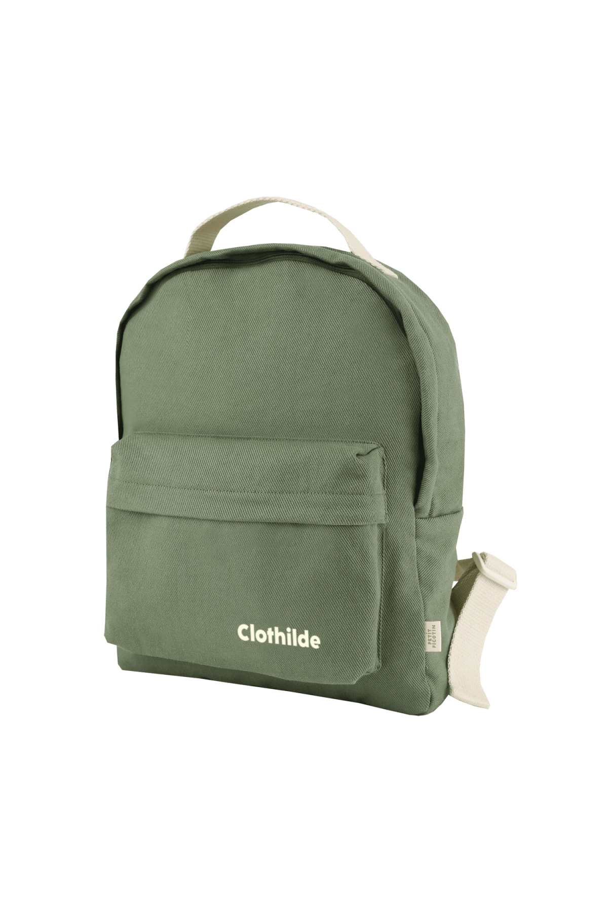 Personalized timeless cotton school backpack for children