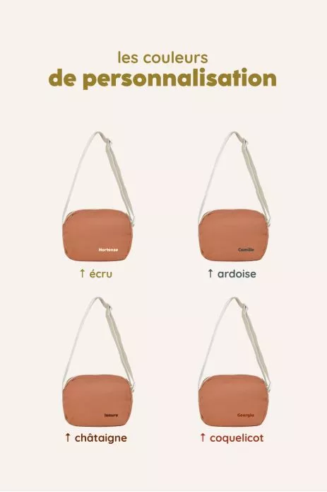 personalizable children's shoulder bag for little girls