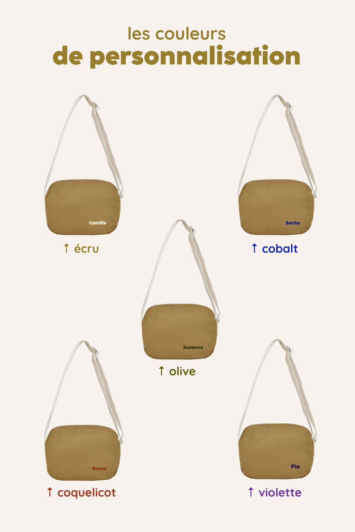bolso de bandolera personalizable para niña