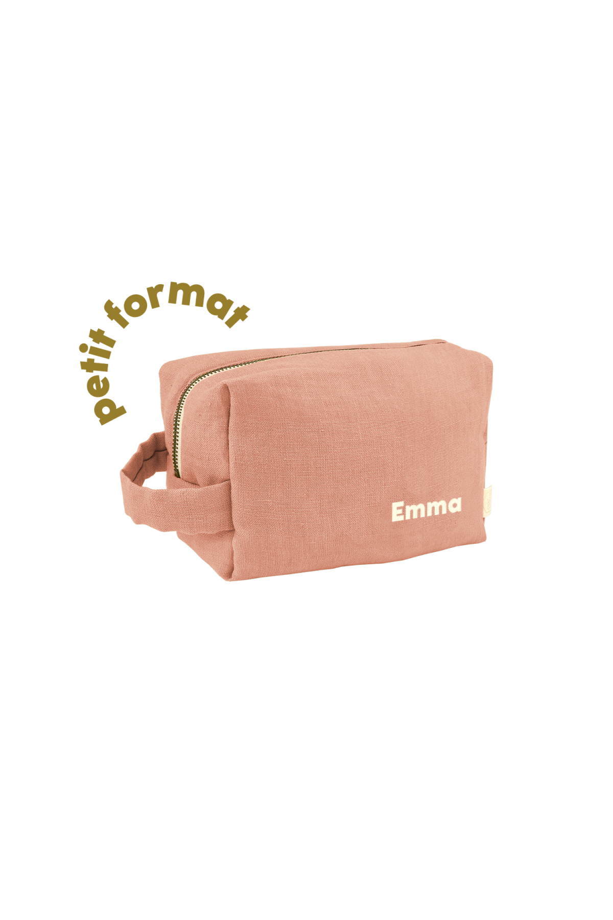 pequeño neceser de lino personalizable para niño adulto