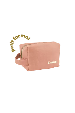 pequeño neceser de lino personalizable para niño adulto