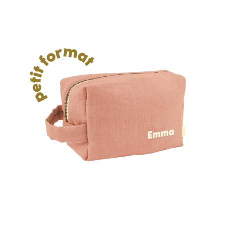 pequeño neceser de lino personalizable para niño adulto