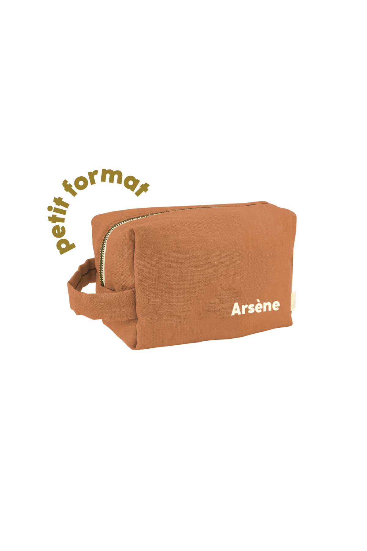pequeño neceser de lino personalizable para niño adulto