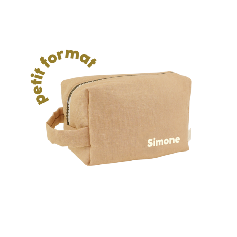 pequeño neceser de lino personalizable para niño adulto